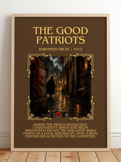 The Good Patriots Minimalist Book Poster by Baroness Orczy – image 2