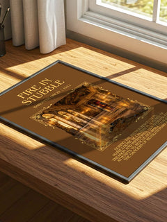 Fire In Stubble Minimalist Book Poster by Baroness Orczy – image 4