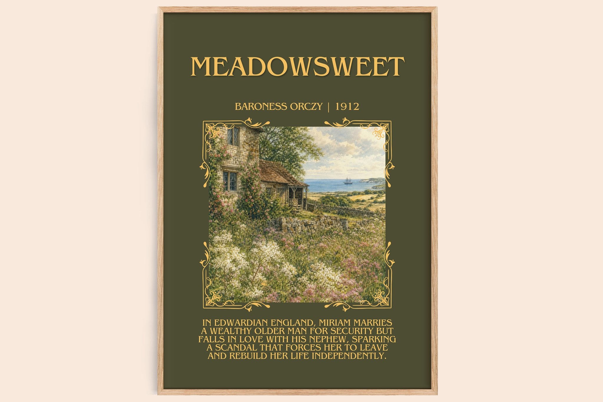 Meadowsweet Minimalist Book Poster by Baroness Orczy