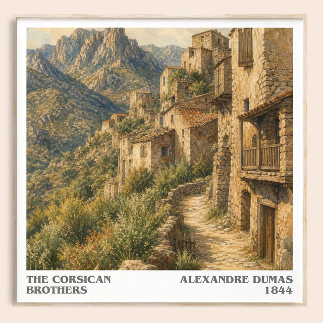 The Corsican Brothers Literary Art Print by Alexandre Dumas