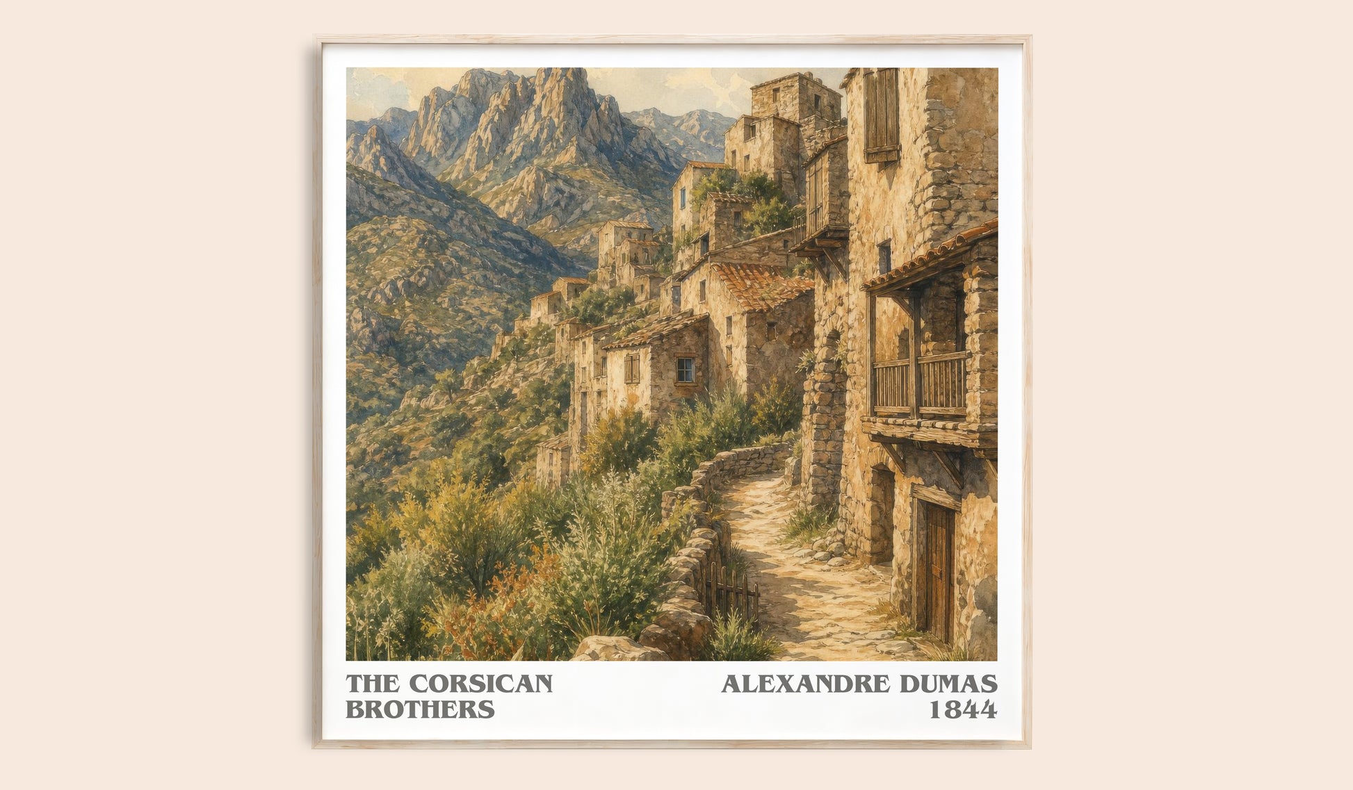 The Corsican Brothers Literary Art Print by Alexandre Dumas