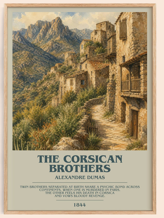 The Corsican Brothers Bookish Wall Art by Alexandre Dumas