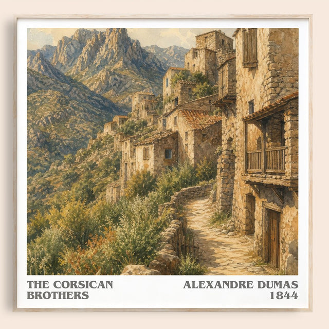 The Corsican Brothers Literary Art Print by Alexandre Dumas