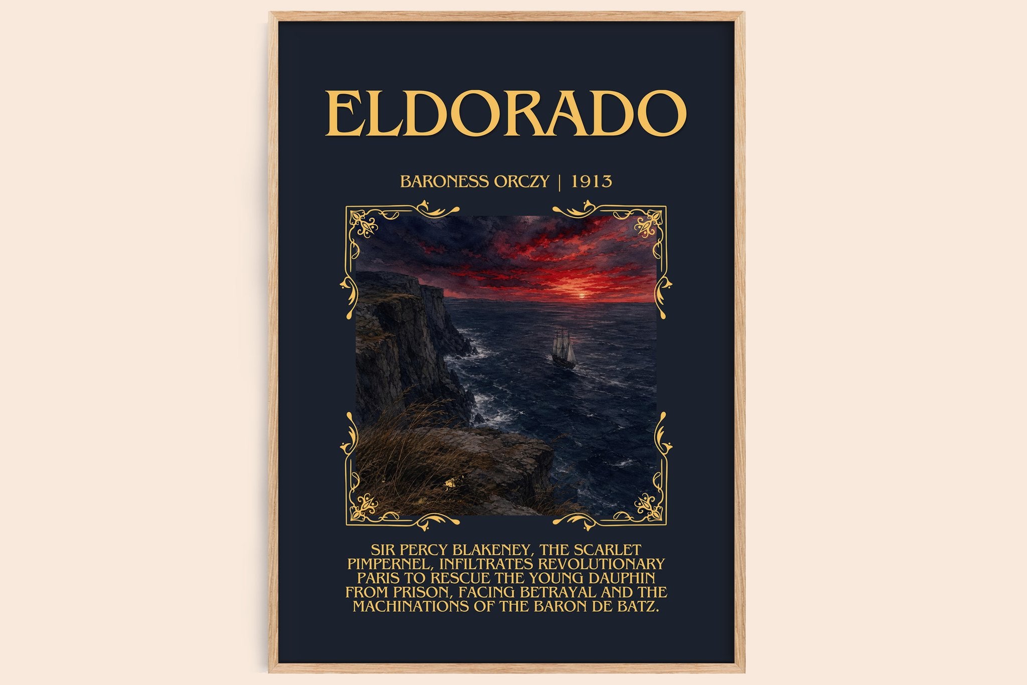 Eldorado Minimalist Book Poster by Baroness Orczy