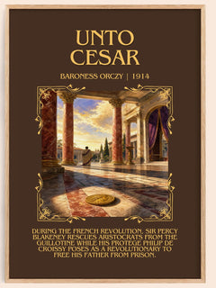Unto César Minimalist Book Poster by Baroness Orczy – image 1