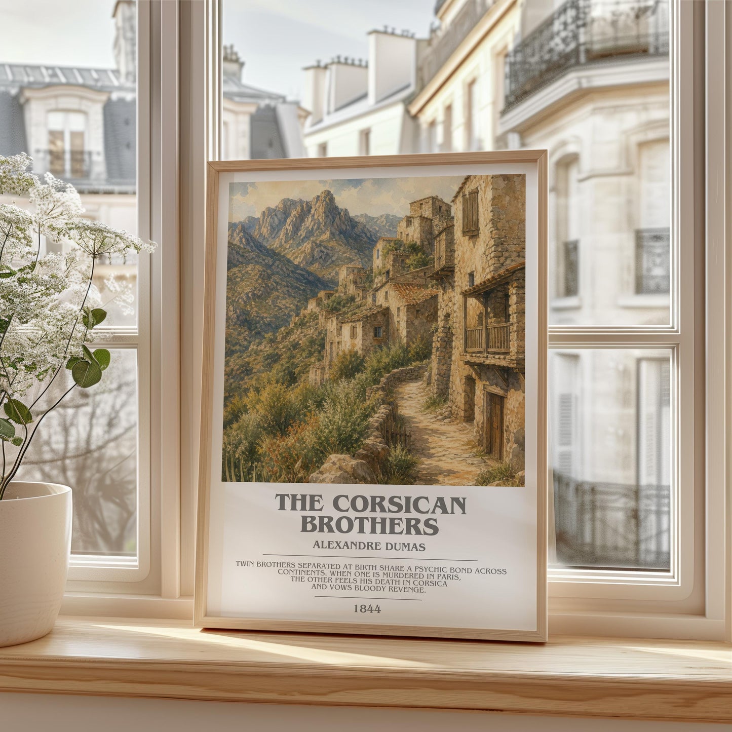 The Corsican Brothers Bookish Wall Art by Alexandre Dumas