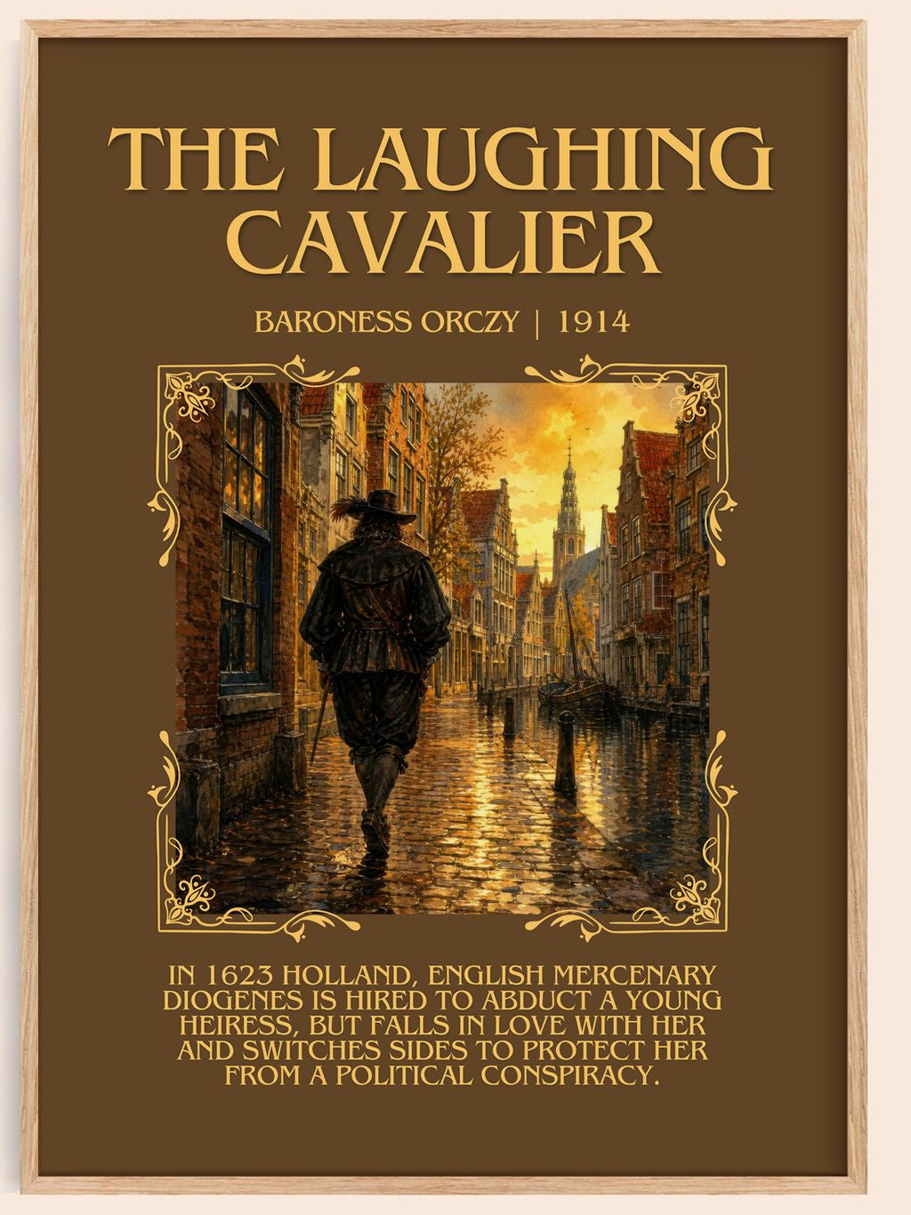 The Laughing Cavalier Minimalist Book Poster by Baroness Orczy – book poster