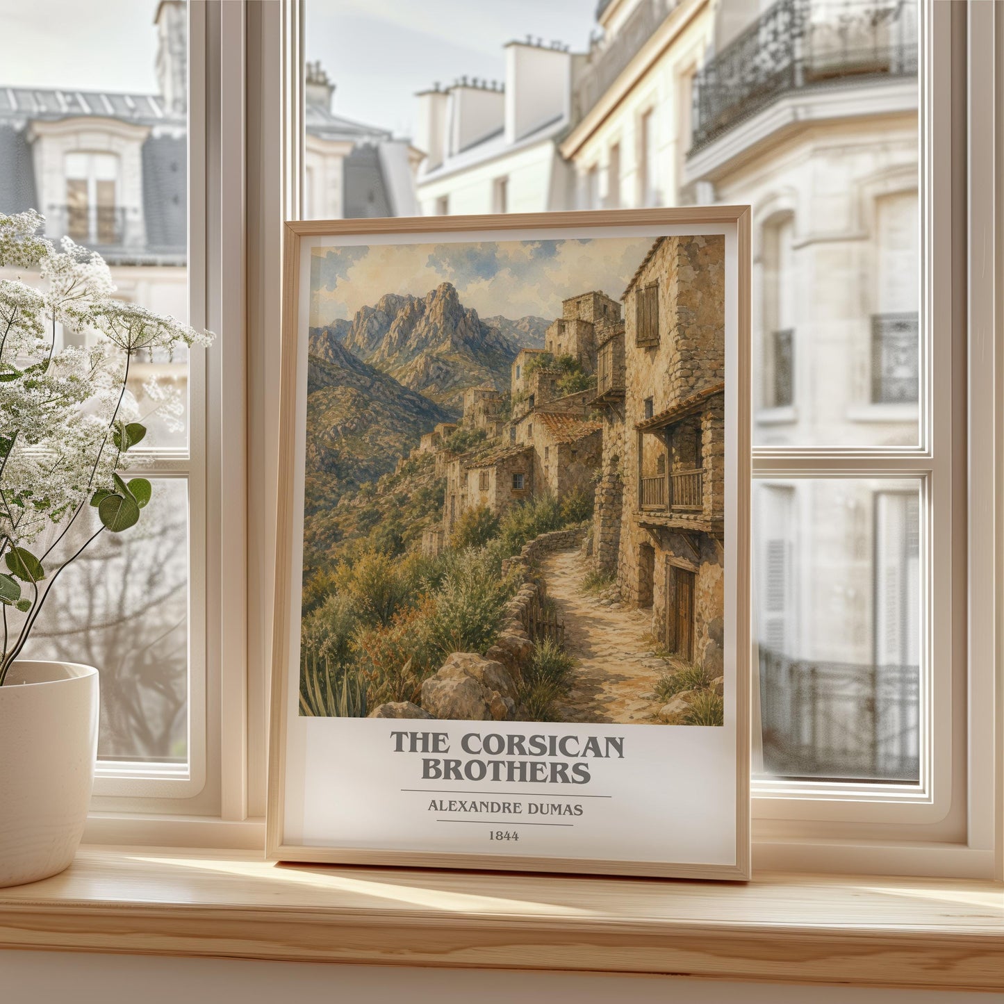 The Corsican Brothers Book Cover Poster by Alexandre Dumas