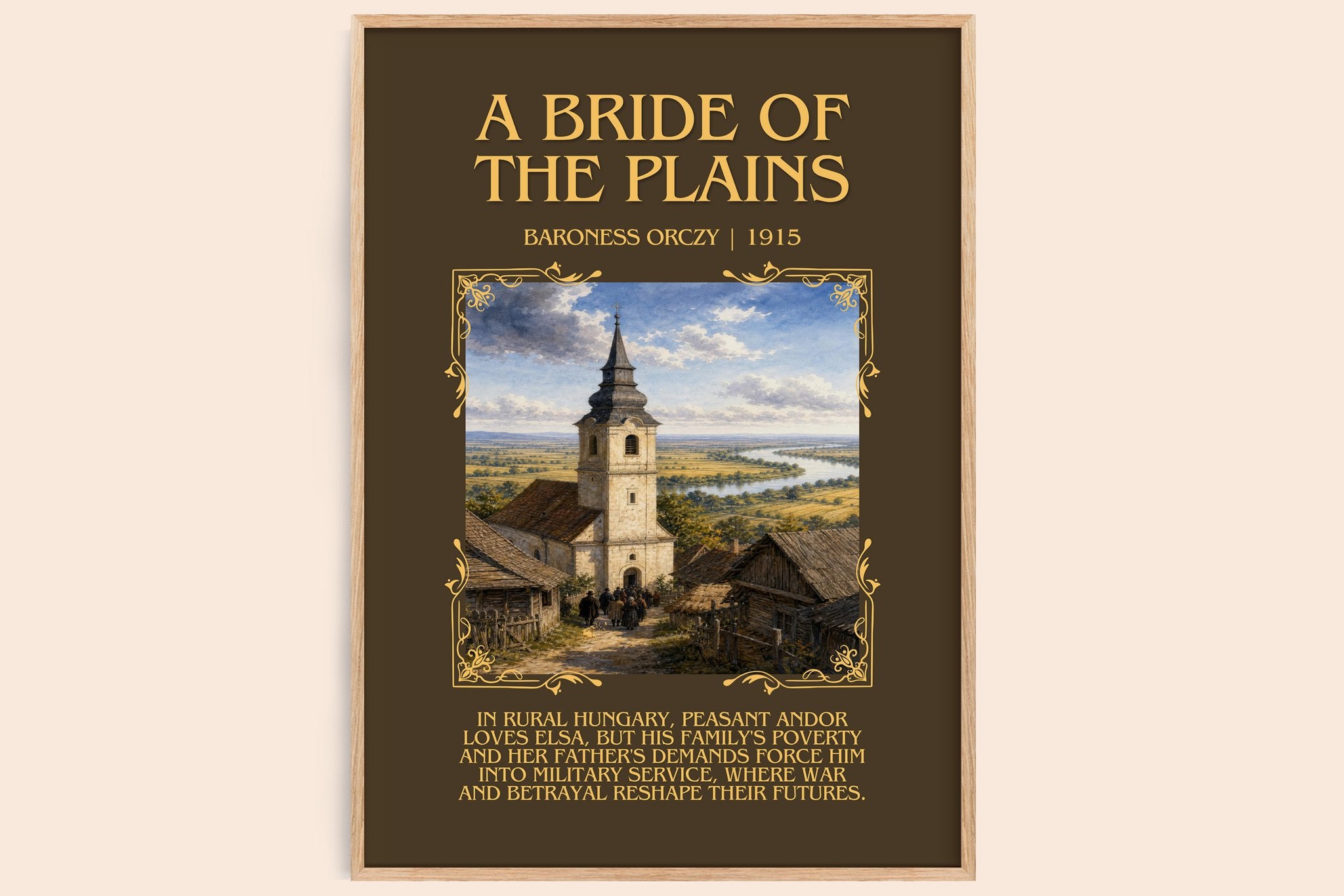 A Bride Of The Plains Minimalist Book Poster by Baroness Orczy