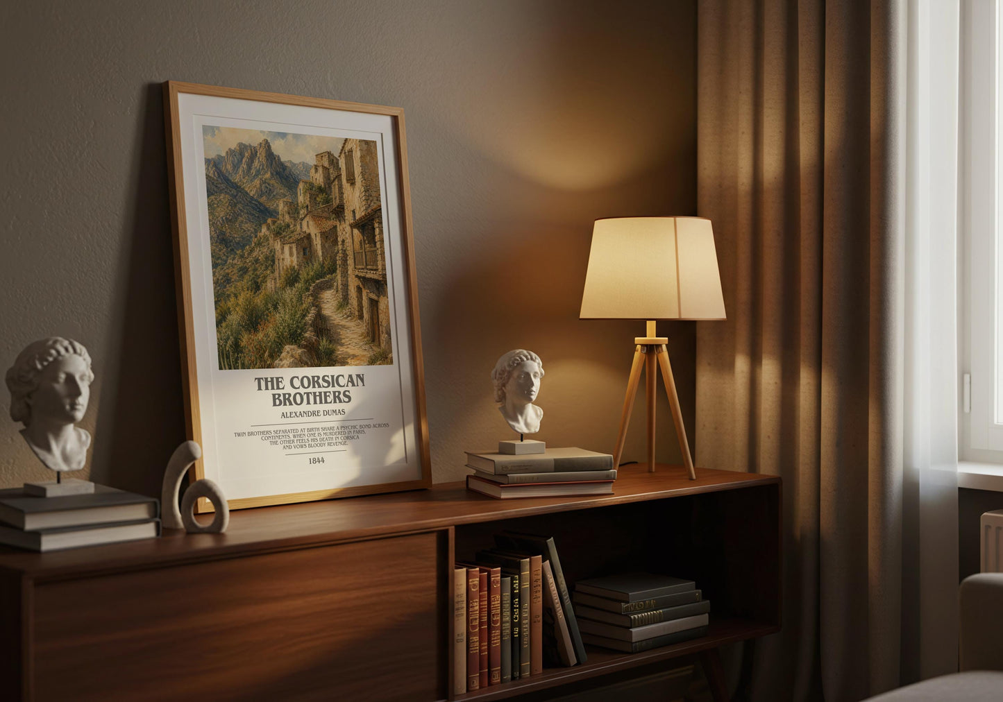 The Corsican Brothers Bookish Wall Art by Alexandre Dumas