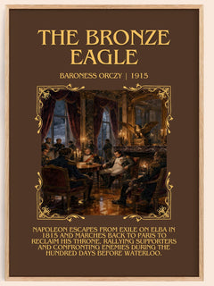 The Bronze Eagle Minimalist Book Poster by Baroness Orczy – image 1