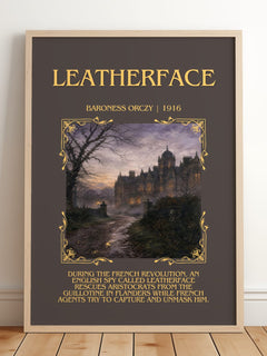 Leatherface Minimalist Book Poster by Baroness Orczy – image 2