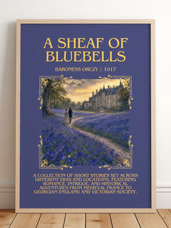 A Sheaf Of Bluebells Minimalist Book Poster by Baroness Orczy – image 2