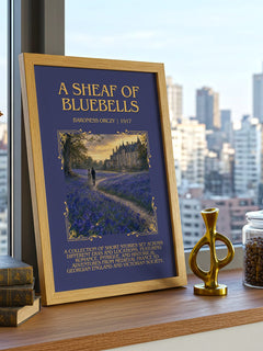 A Sheaf Of Bluebells Minimalist Book Poster by Baroness Orczy – image 3