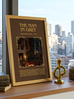 The Man In Grey Minimalist Book Poster by Baroness Orczy – image 3