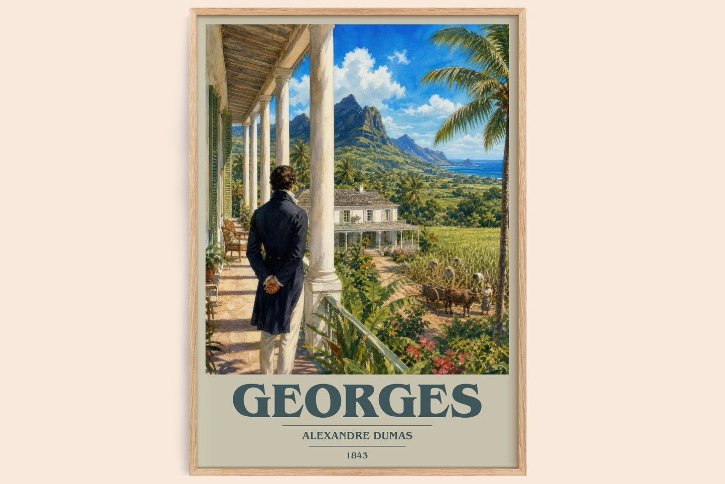 Georges Book Cover Poster by Alexandre Dumas