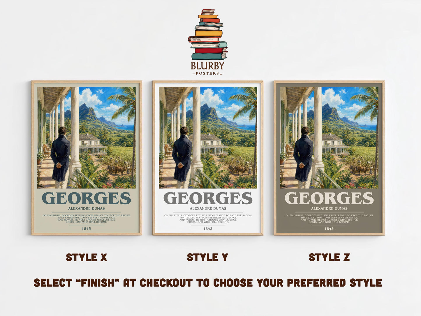 Georges Bookish Wall Art by Alexandre Dumas