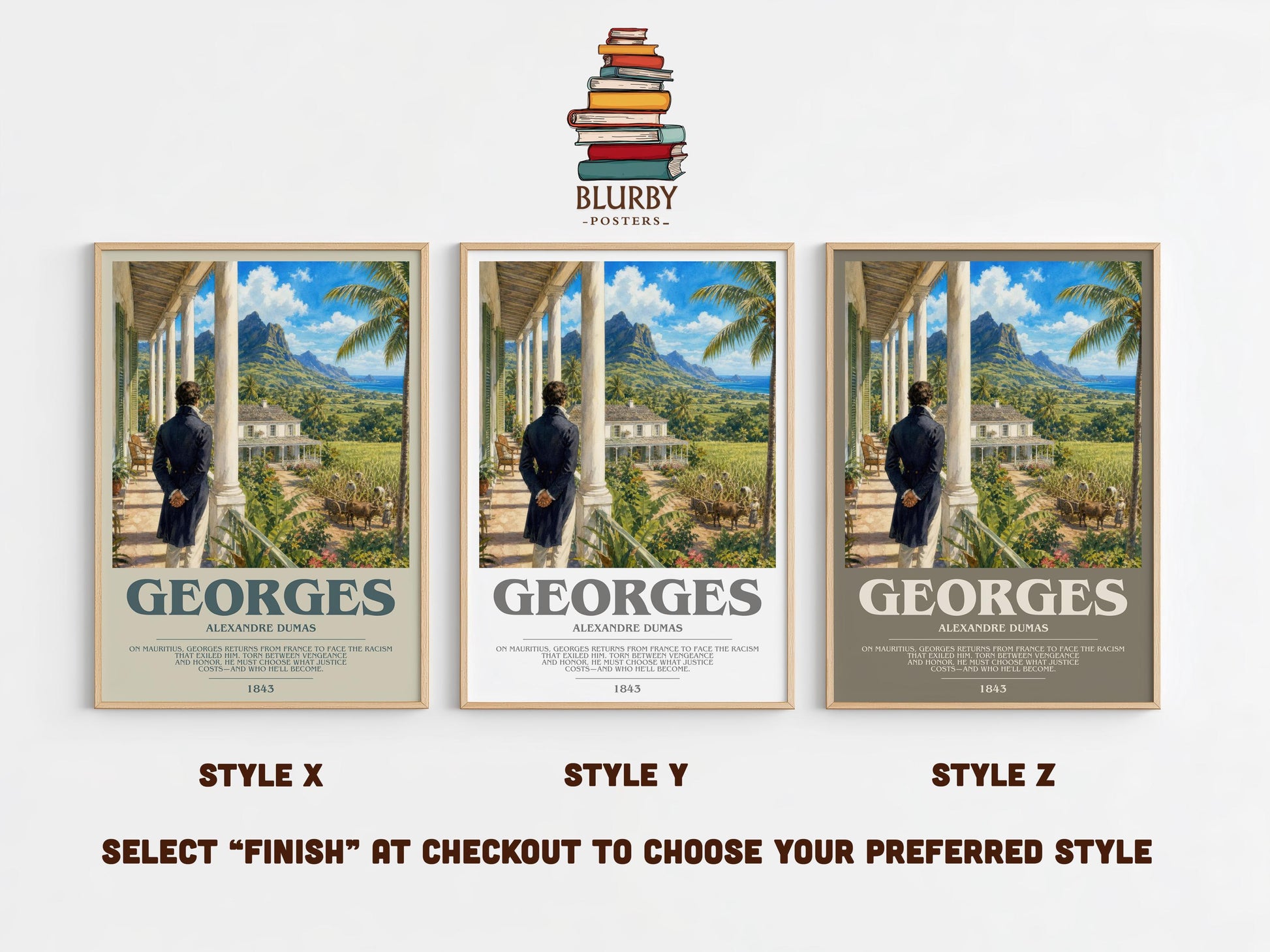 Georges Bookish Wall Art by Alexandre Dumas