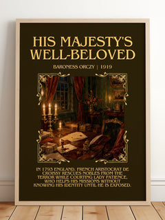 His Majesty'S Well-Beloved Minimalist Book Poster by Baroness Orczy – image 2