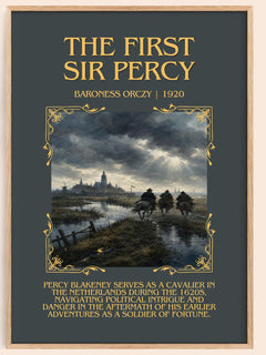 The First Sir Percy Minimalist Book Poster by Baroness Orczy – image 1