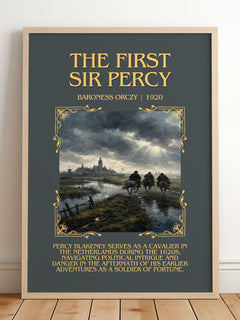 The First Sir Percy Minimalist Book Poster by Baroness Orczy – image 2