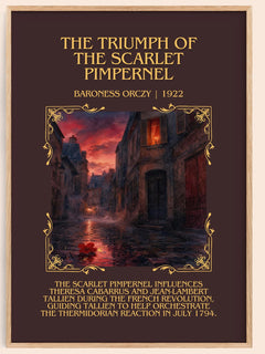 Triumph Of The Scarlet Pimpernel Minimalist Book Poster by B. Orczy – image 1