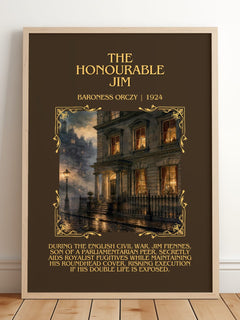 The Honourable Jim Minimalist Book Poster by Baroness Orczy – image 2