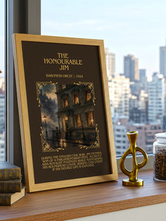 The Honourable Jim Minimalist Book Poster by Baroness Orczy – image 3
