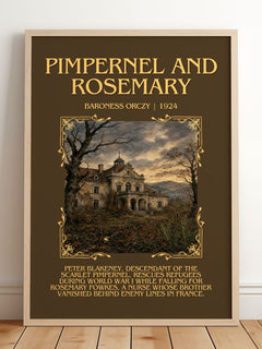 Pimpernel And Rosemary Minimalist Book Poster by Baroness Orczy – image 2