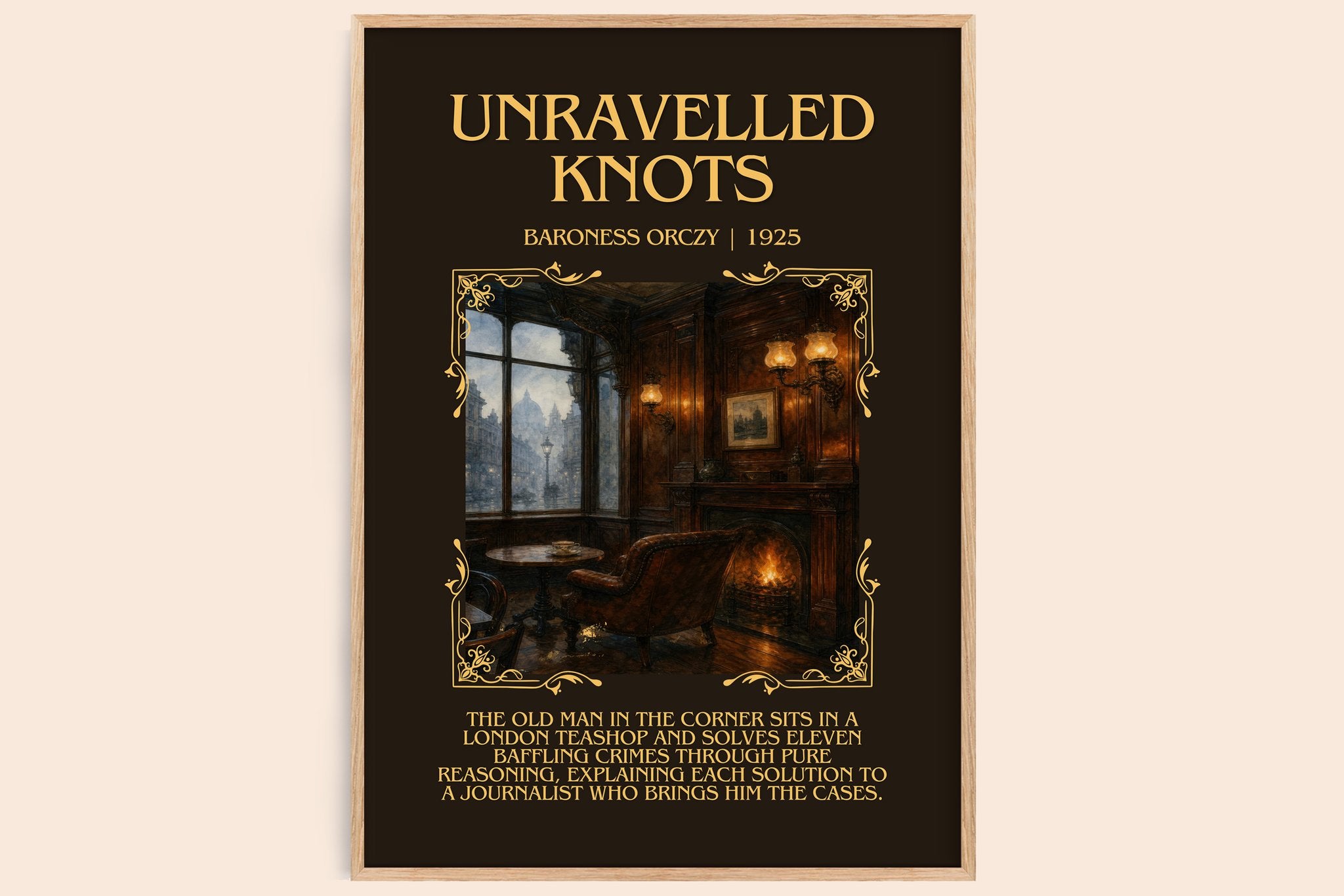 Unravelled Knots Minimalist Book Poster by Baroness Orczy