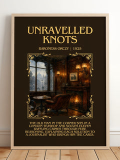Unravelled Knots Minimalist Book Poster by Baroness Orczy – image 2