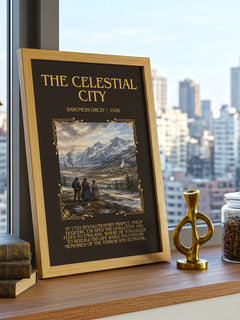 The Celestial City Minimalist Book Poster by Baroness Orczy – image 3