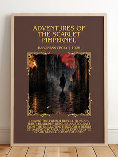 Adventures Of The Scarlet Pimpernel Minimalist Book Poster by B. Orczy – image 2