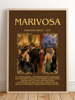Marivosa Minimalist Book Poster by Baroness Orczy – image 2