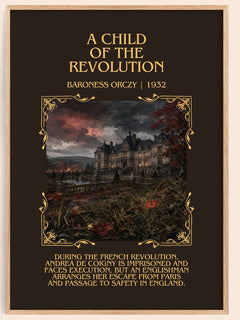 A Child Of The Revolution Minimalist Book Poster by Baroness Orczy – image 1