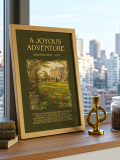 A Joyous Adventure Minimalist Book Poster by Baroness Orczy – image 3