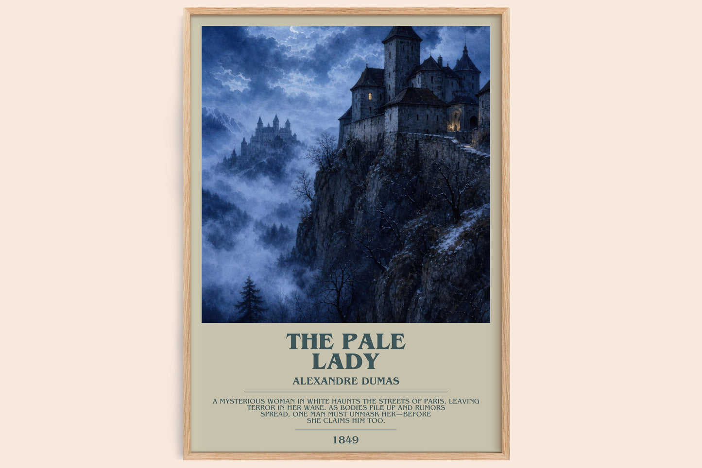 The Pale Lady Bookish Wall Art by Alexandre Dumas