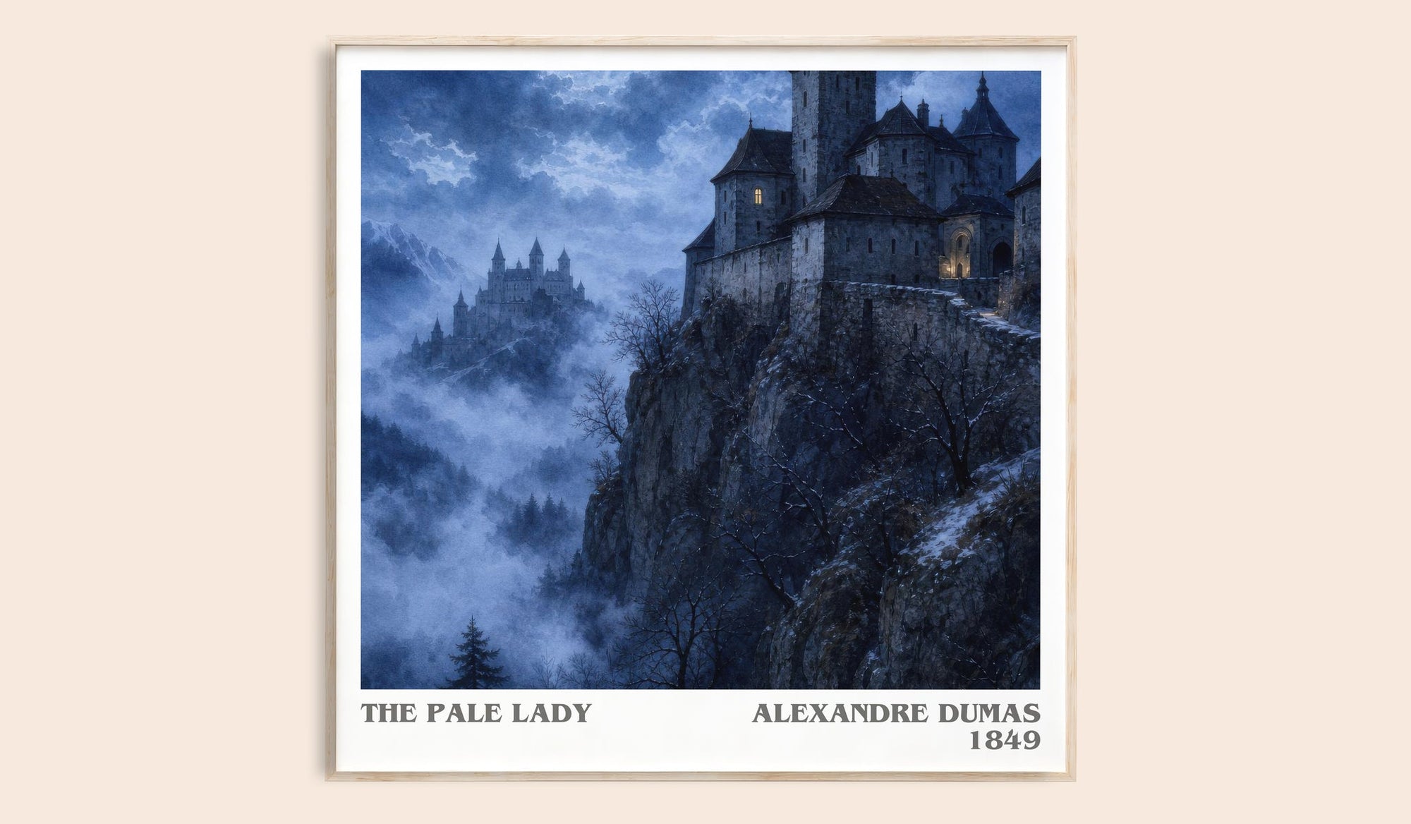The Pale Lady Literary Art Print by Alexandre Dumas