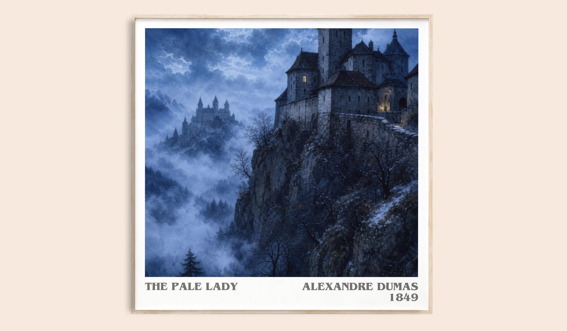 The Pale Lady Literary Art Print by Alexandre Dumas