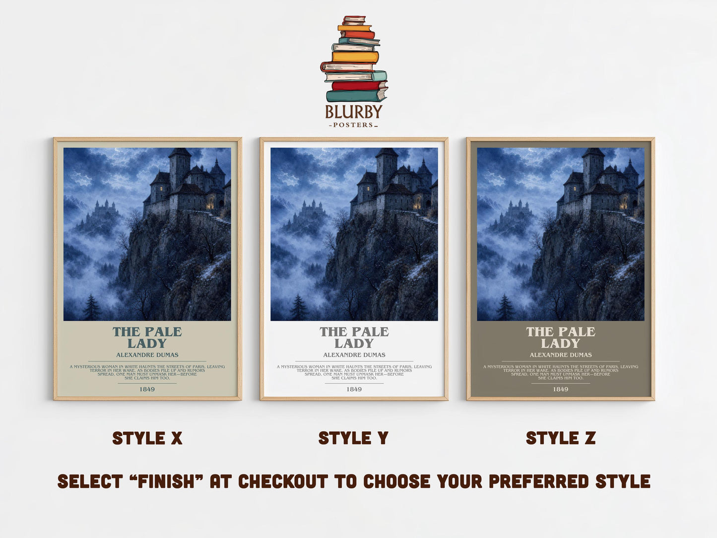 The Pale Lady Bookish Wall Art by Alexandre Dumas