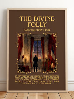 The Divine Folly Minimalist Book Poster by Baroness Orczy – image 2