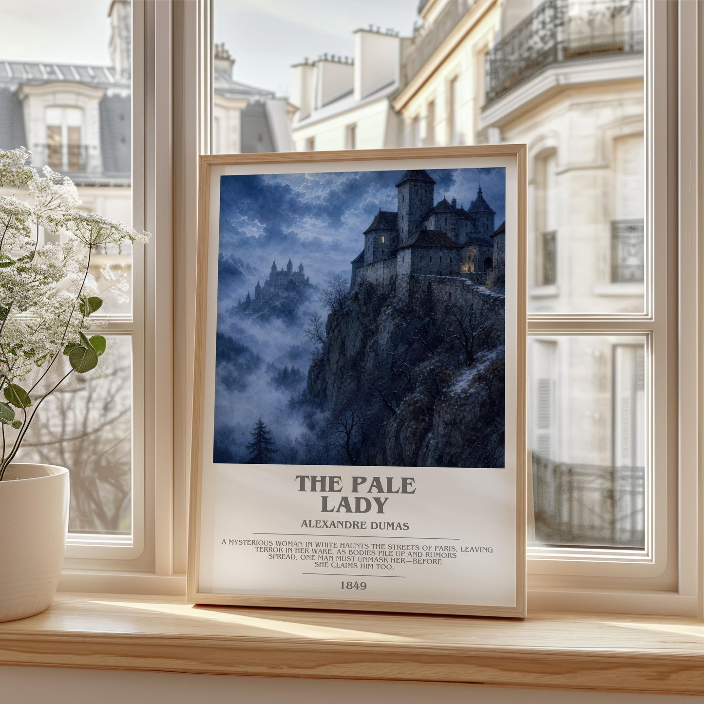 The Pale Lady Bookish Wall Art by Alexandre Dumas