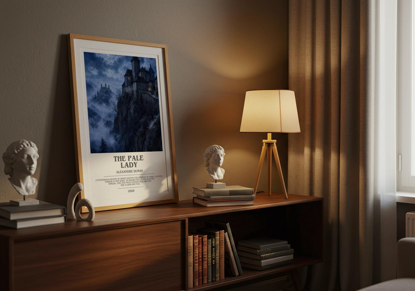 The Pale Lady Bookish Wall Art by Alexandre Dumas