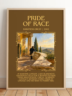 Pride Of Race Minimalist Book Poster by Baroness Orczy – image 2