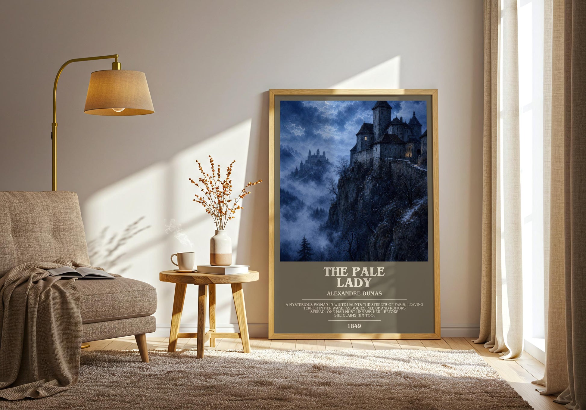 The Pale Lady Bookish Wall Art by Alexandre Dumas