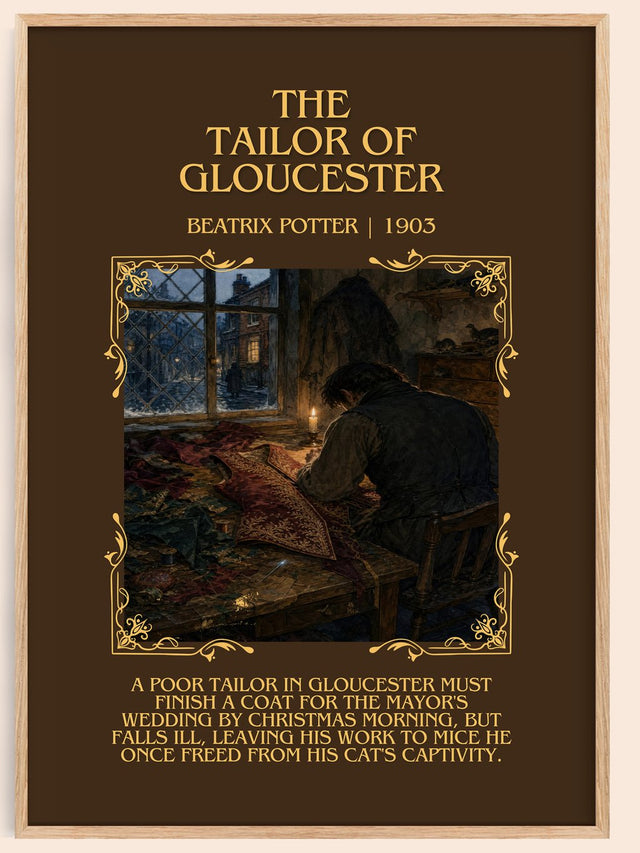 The Tailor Of Gloucester Minimalist Book Poster by Beatrix Potter