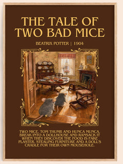 The Tale Of Two Bad Mice Minimalist Book Poster by Beatrix Potter – image 1