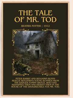 The Tale Of Mr. Tod Minimalist Book Poster by Beatrix Potter – book poster