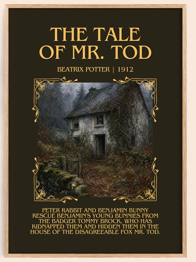 The Tale Of Mr. Tod Minimalist Book Poster by Beatrix Potter