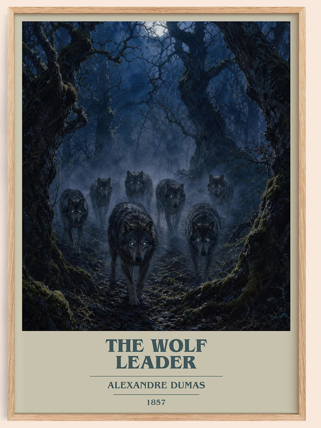 The Wolf Leader Book Cover Poster by Alexandre Dumas